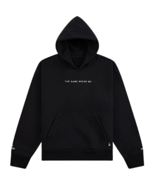 Black Jay-Z Super Bowl LX sweatshirt with bold text and relaxed fit, streetwear style from his Levi’s Stadium outfit