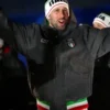 Team Italy Opening Ceremony jacket featuring official national colors and premium Winter Olympics outerwear
