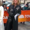 “Jenna Bush Hager floral embroidered coat from The Today Show, elegant TV host inspired outerwear.”