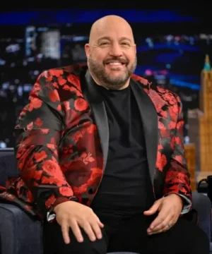 Kevin James Tonight Show Jimmy Fallon blazer stylish late night TV show outfit