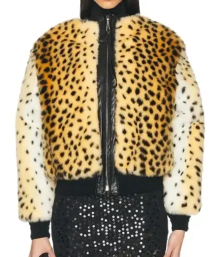The Traitors US S04 Lisa Rinna cheetah print bomber jacket stylish celebrity TV fashion