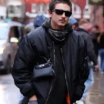 Timothee Chalamet Marty Supreme Q&A Black Bomber Jacket