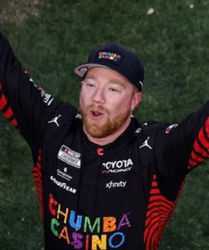 Tyler Reddick Cup Series Daytona 500 pit crew style jumpsuit black racing coverall design