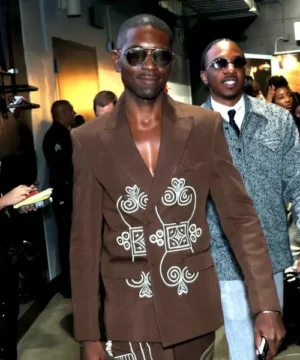 Ugo Mozie red carpet blazer from the 68th GRAMMY Awards with contemporary tailoring and stylish silhouette