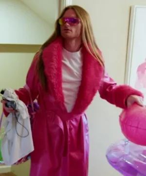 Venus Binkley pink leather coat from Vanderpump Rules Season 12, stylish celebrity TV show outerwear