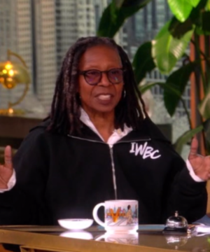 Whoopi Goldberg The View 2026 zipper hoodie celebrity TV show casual hoodie