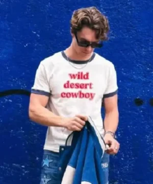 Cowboy-themed Wild Desert t-shirt with rugged aesthetic and premium fabric for everyday comfort