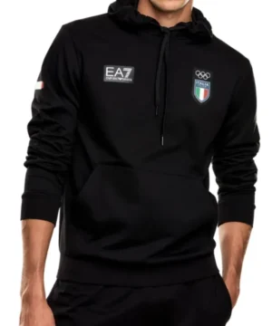 Winter Olympics 2026 Team Italy hoodie featuring official national team design and premium athletic wear styling