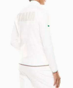 Milano Cortina 2026 Winter Olympics Team Italy jacket, high-quality winter coat with sleek athletic fit and national branding