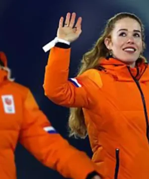 Team Netherlands Winter Olympics 2026 opening ceremony jacket with national colors and premium athletic outerwear design