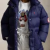 Winter Olympics 2026 Team USA down puffer blue jacket featuring official national team design and premium winter outerwear