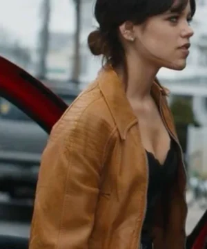 Women’s Mabel Finestkind brown leather jacket stylish vintage look fashion coat