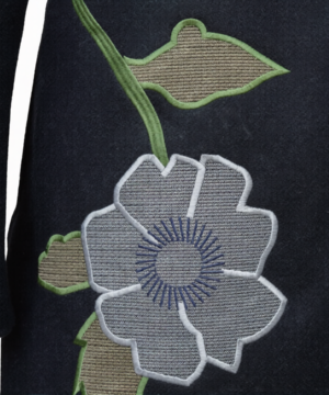 “The Today Show Jenna Bush Hager floral embroidery coat, stylish TV host fashion coat for fans.”