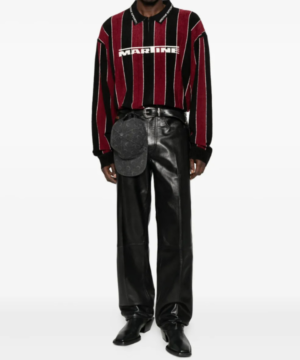 Harry Grant striped polo from 9-1-1 Season 9 stylish men’s everyday fashion top