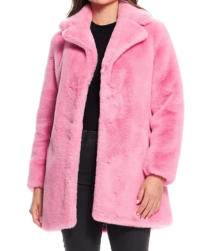 Elsbeth Tascioni pink fur coat from Elsbeth Season 3 stylish women’s statement outerwear