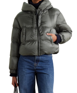 Maggie Bell puffer jacket from FBI Season 8 warm quilted women’s coat