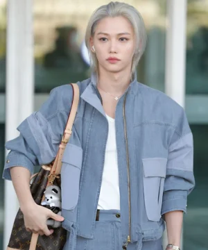 Felix Paris Fashion Week Denim Jacket – Celebrity Inspired Blue Denim Street Style Jacket