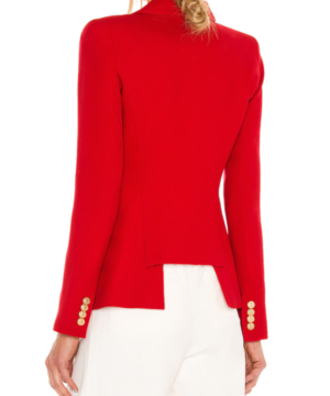 Fox and Friends Carley Shimkus 2026 Red Blazer – Chic TV Show Inspired Office Wear Blazer