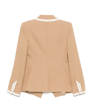 Fox and Friends 2026 contrast trim blazer worn by Carley Shimkus stylish business chic jacket