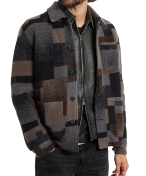 Grey’s Anatomy Owen Hunt Abstract Print Jacket – Celebrity Inspired Casual Designer Jacket