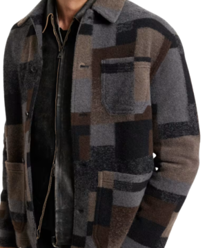 Grey’s Anatomy Owen Hunt Patterned Abstract Jacket – Modern Celebrity Style Casual Jacket