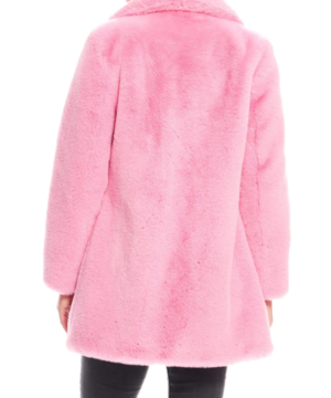 Elsbeth Season 3 pink fur coat worn by Elsbeth Tascioni elegant winter fashion coat