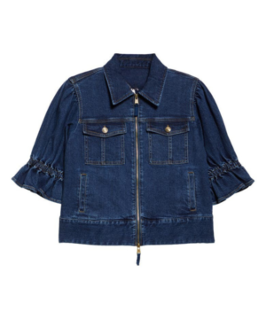 Joy Behar puff sleeve denim jacket from The View 2026 trendy women’s street style jacket
