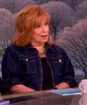 The View 2026 Joy Behar Puff Sleeve Denim Jacket women’s TV show inspired casual outerwear