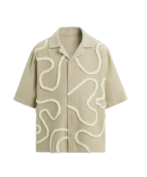 Aziz Guerra Beige Wiggle Shirt from The Voice Season 29 – Modern TV Show Inspired Men’s Shirt