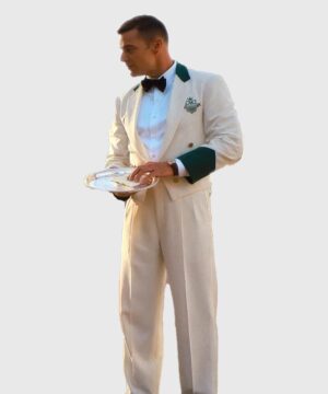 Alternative view of Palm Royale Ricky Martin White Blazer